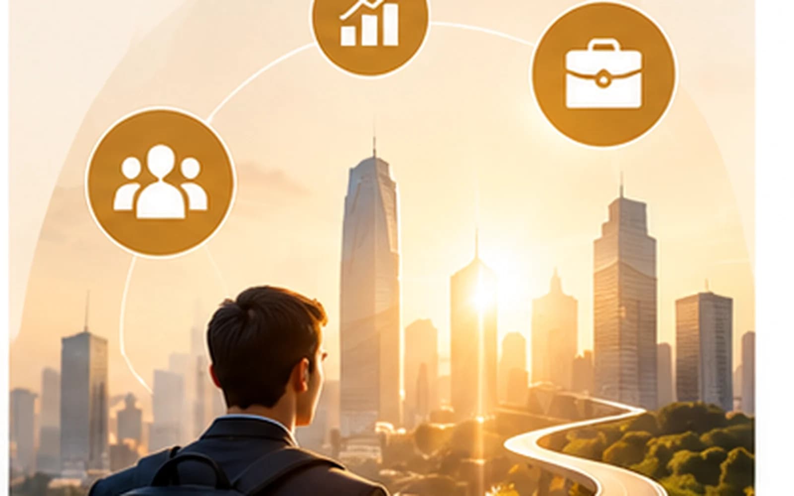 Career progression and employment opportunities in a modern city